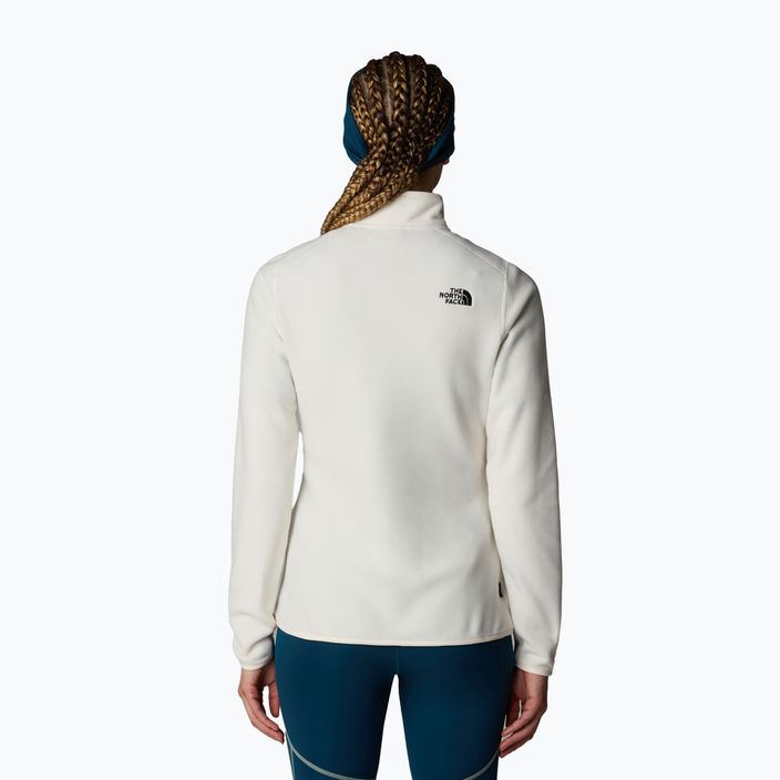 Dámska mikina The North Face 100 Glacier 1/4 Zip white dune/npf 3