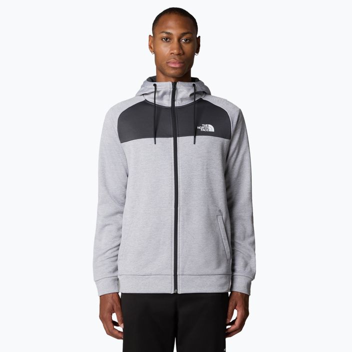 Pánska mikina The North Face Reaxion Fleece light grey heather/asphalt grey