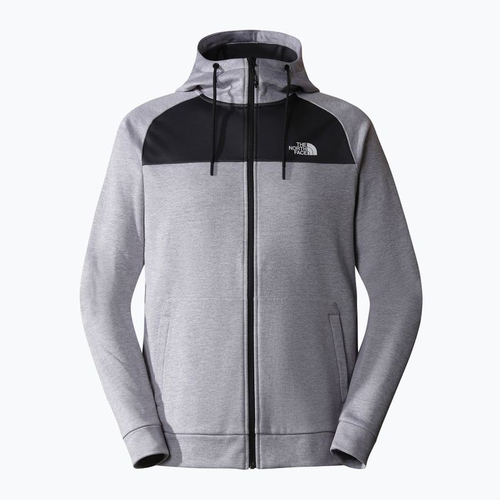 Pánska mikina The North Face Reaxion Fleece light grey heather/asphalt grey 5