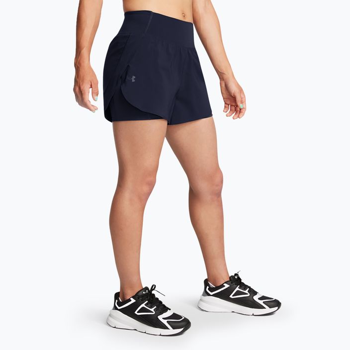 Dámske šortky Under Armour Flex Woven 2v1 midnight navy