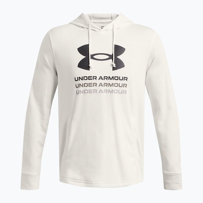 Pánska mikina Under Armour Rival Terry Graphic Hood onyx white/black