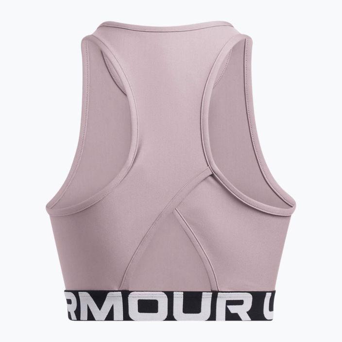 Dámske tréningové tielko Under Armour Heat Gear Rib Tank tetra gray/white 2