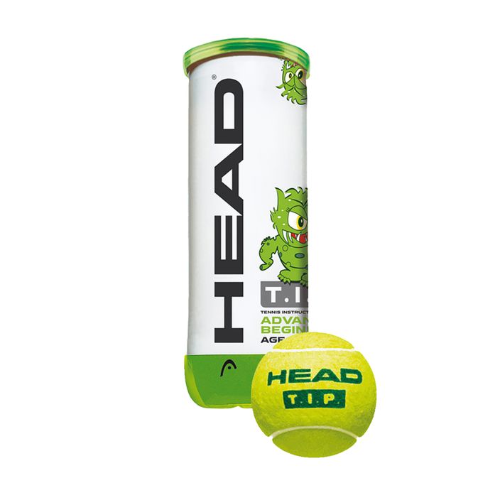 HEAD Tip detské tenisové loptičky 3 ks zelená/žltá 578133 2
