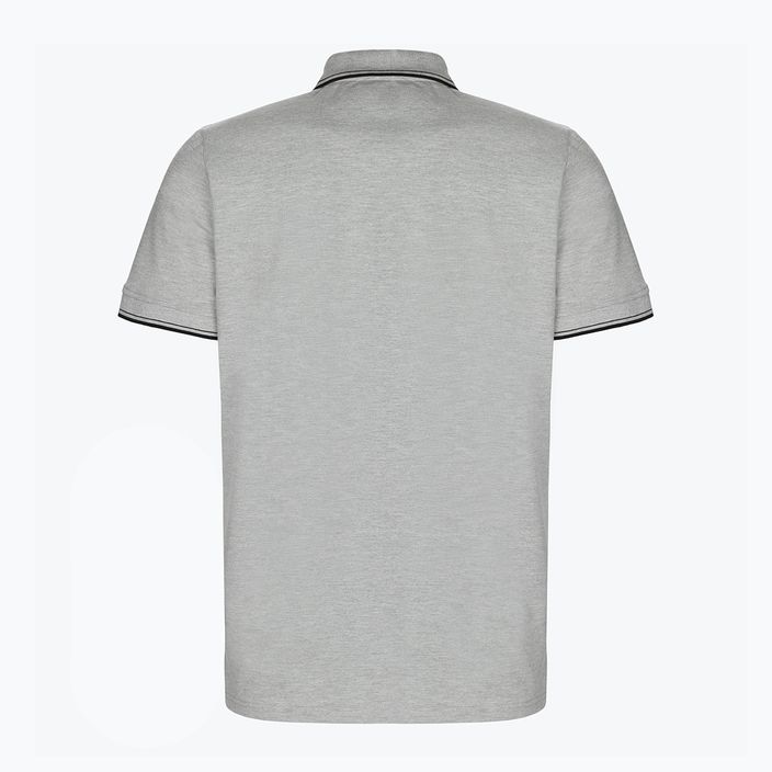 Pánske polo tričko Pitbull West Coast Polo Slim Logo grey/melange 2