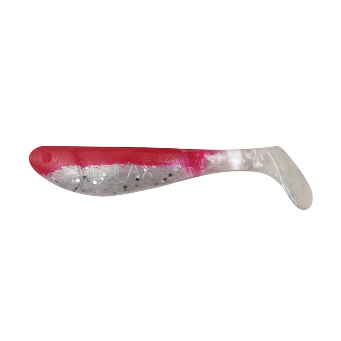 Gumová návnada Relax Hoof 2.5 Laminovaná 4 ks červená biela perleťovo-strieborná trblietka BLS25 2