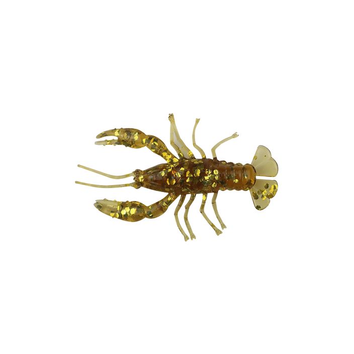 Gumová návnada Relax Crawfish 1 Standard 8 ks rootbeer-gold glitter CRF1-S 2