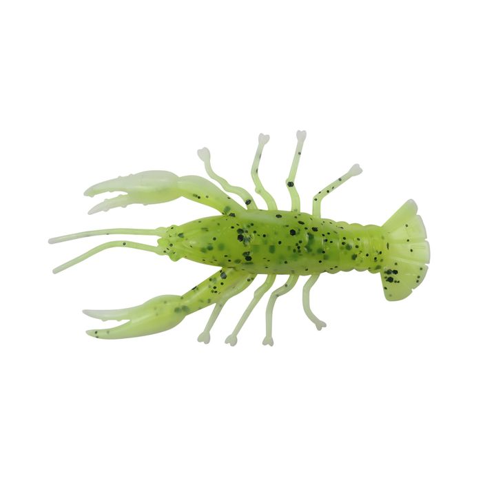 Relax Crawfish 2 Laminovaná gumová nástraha 4 ks chartreuse-čierna jumbo trblietavá biela CRF2 2