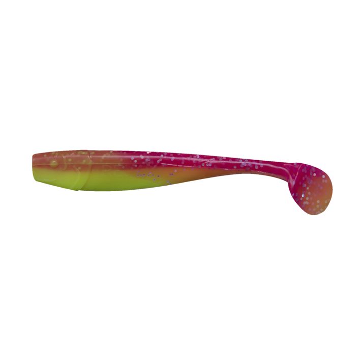 Relax Kingshad 5 Laminovaná gumová nástraha 3 ks hodvábne ružovo-hologramové trblietky KS5 2