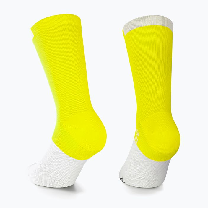 ASSOS GT C2 žlto-biele cyklistické ponožky P13.6.7.3F. 2