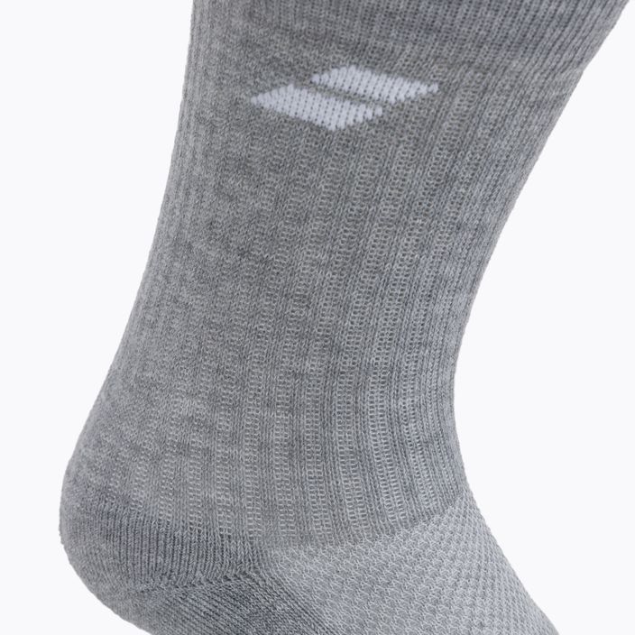 Tenisové ponožky Babolat 3 páry biela/tmavošedá 5UA1371 13