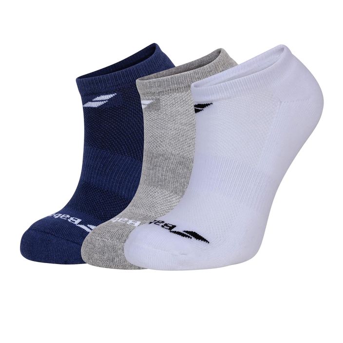 Tenisové ponožky Babolat Invisible 3 páry biela/tmavošedá 5UA1461 2