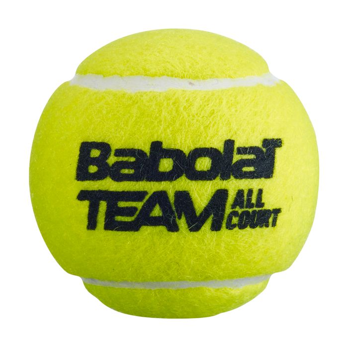 Tenisové loptičky Babolat Team All Court 4 ks žlté 502081 3