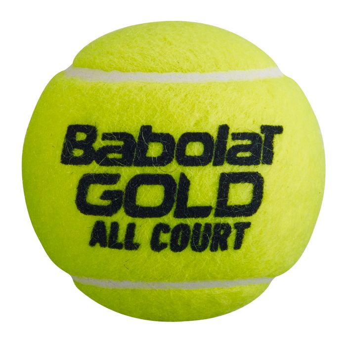 Tenisové loptičky Babolat Gold All Court 4 ks žlté 502085 2