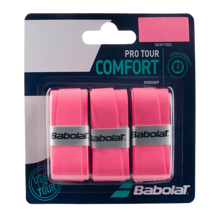 Obaly na tenisové rakety Babolat Pro Tour 3 ks ružové 653037 2