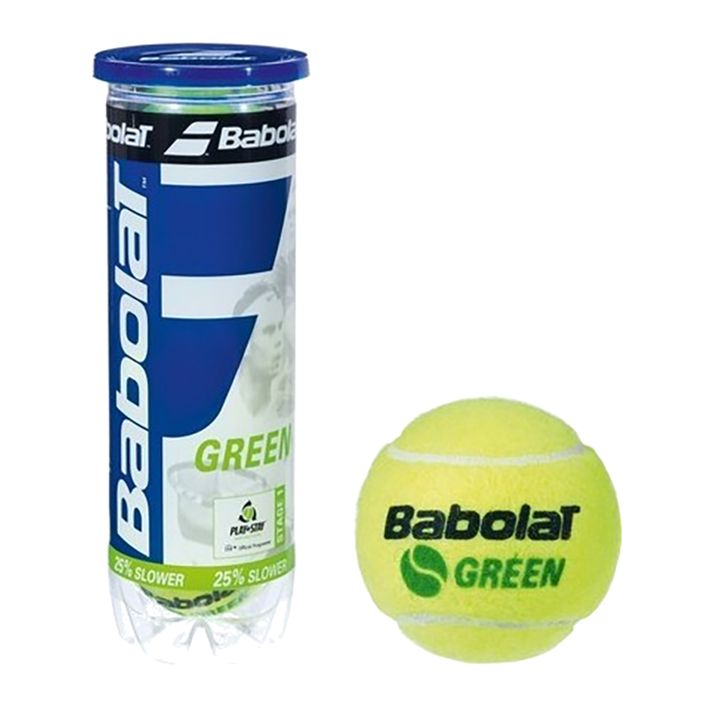 Tenisové loptičky Babolat Green 3 ks zelené 2