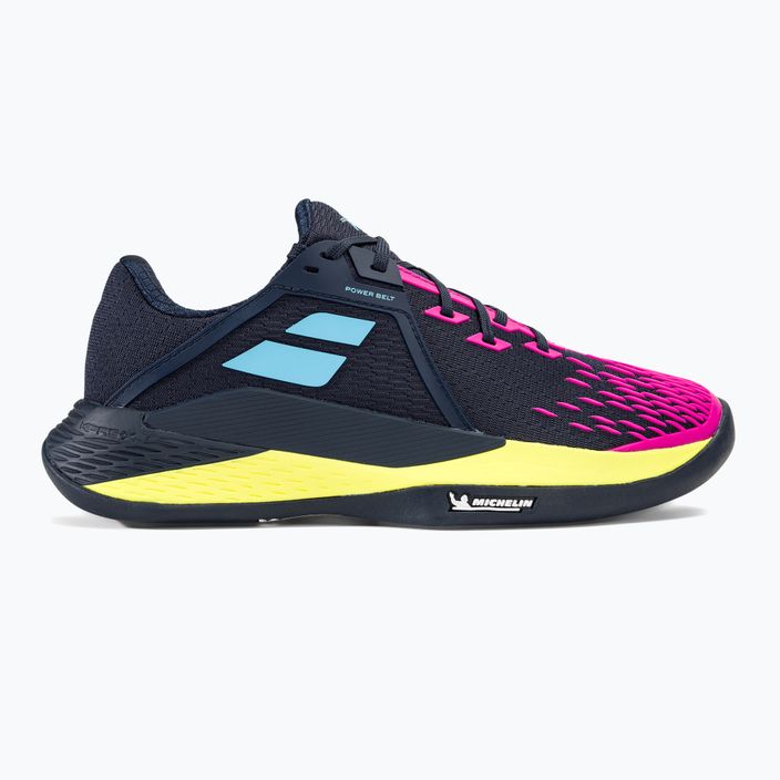 Babolat Propulse Fury 3 Clay dark blue/pink aero pánska tenisová obuv 2