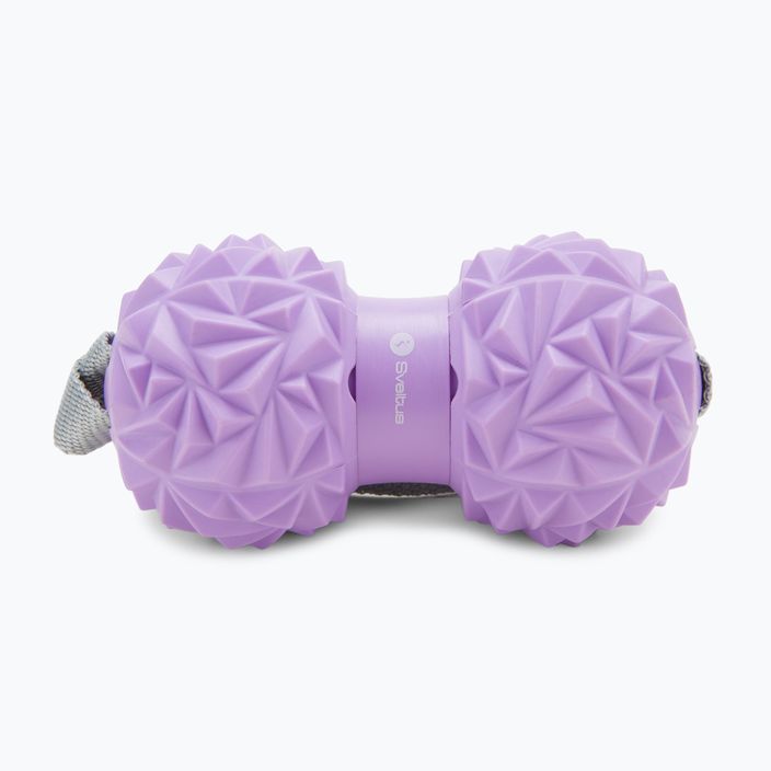 Masážna lopta s držadlami Sveltus Massage Duo fialová 0475 2