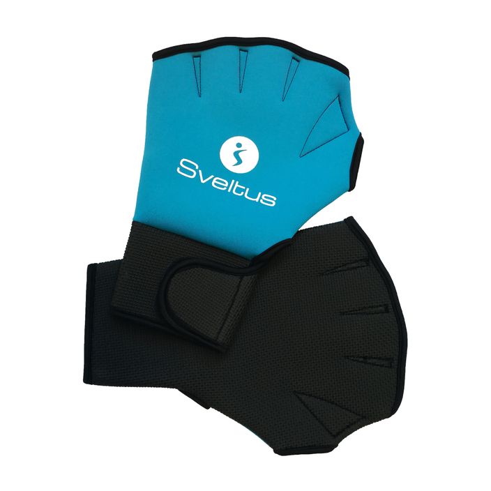 Rukavice Sveltus aquafitness 1840 aqua black/blue 2