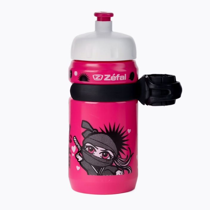 Zefal Set Little Z-Ninja Girl pink ZF-162I detská fľaša na bicykel s klipom na upevnenie