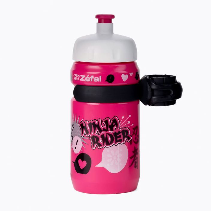 Zefal Set Little Z-Ninja Girl pink ZF-162I detská fľaša na bicykel s klipom na upevnenie 2