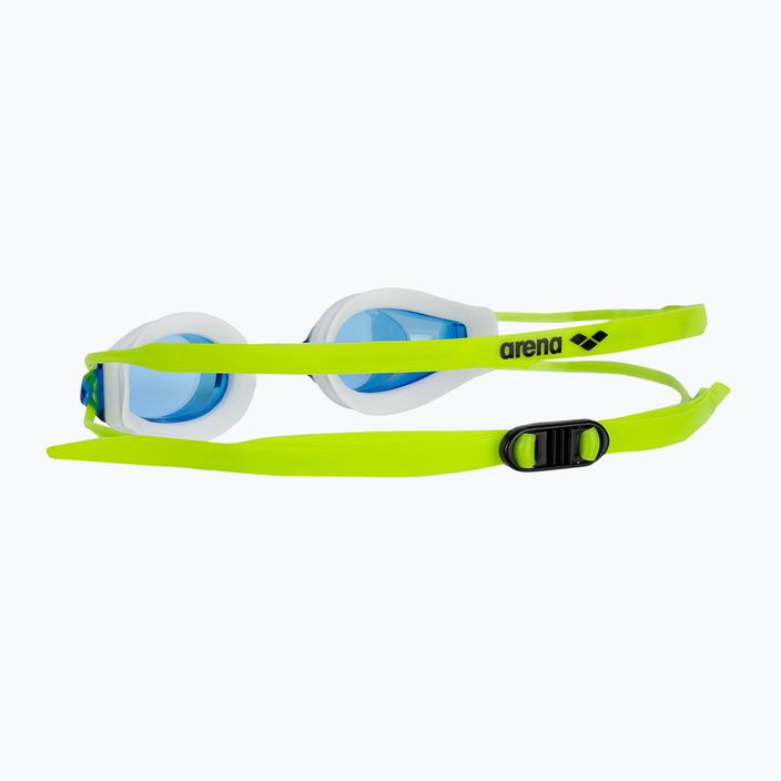 Detské plavecké okuliare arena Tracks JR modré/biele/fluoyellow 4