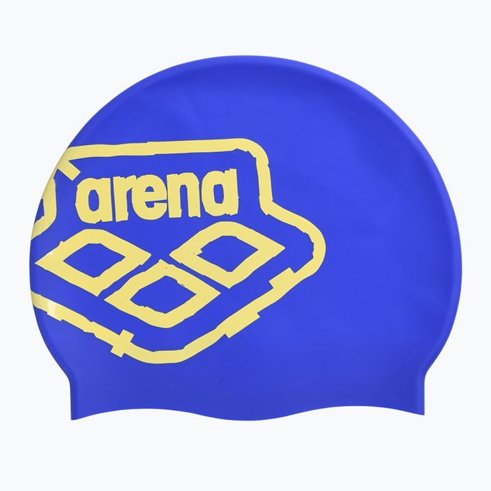 Plavecká čiapka arena Icons Team Stripe modrá 1463 3