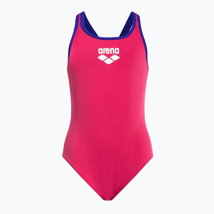 Arena Biglogo Swim Pro Zadné jednodielne detské plavky ružové 1332/98