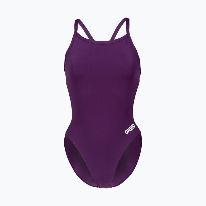 Dámske jednodielne plavky arena Team Challenge Solid purple 4766 4
