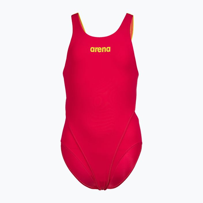 Detské jednodielne plavky arena Team Swim Tech Solid red 4764/96 4