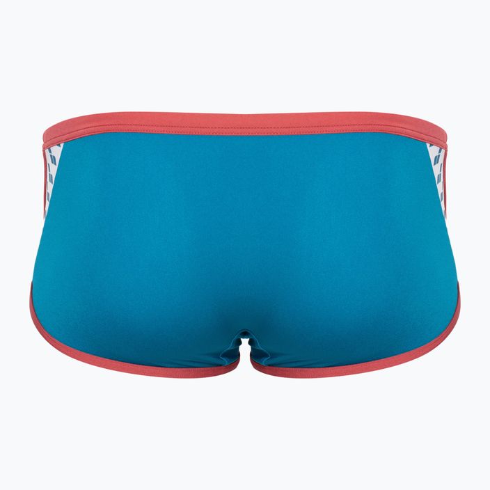 Pánske boxerky arena Icons Swim Low Waist Short Solid blue cosmo/astro red 2