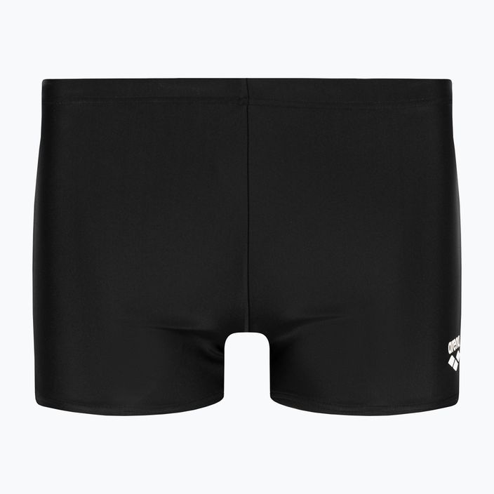 Plavecké boxerky Arena Icons Swim Short Jednofarebné čierno-biele