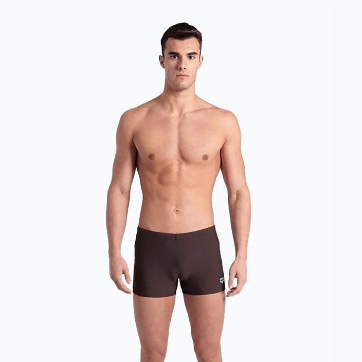 Plavecké boxerky Arena Icons Swim Short Jednofarebné sepia/voda 4