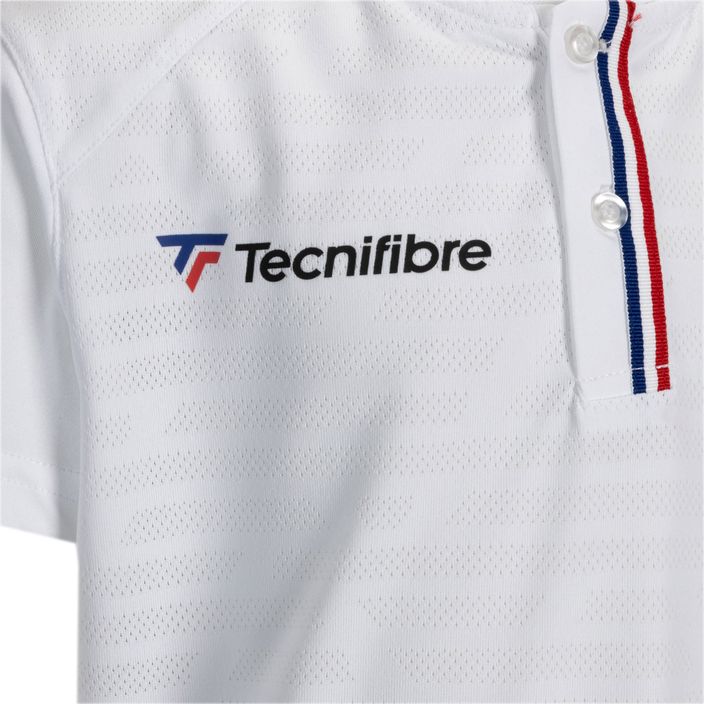 Tecnifibre detské tenisové tričko Polo white 22F3VE F3 3
