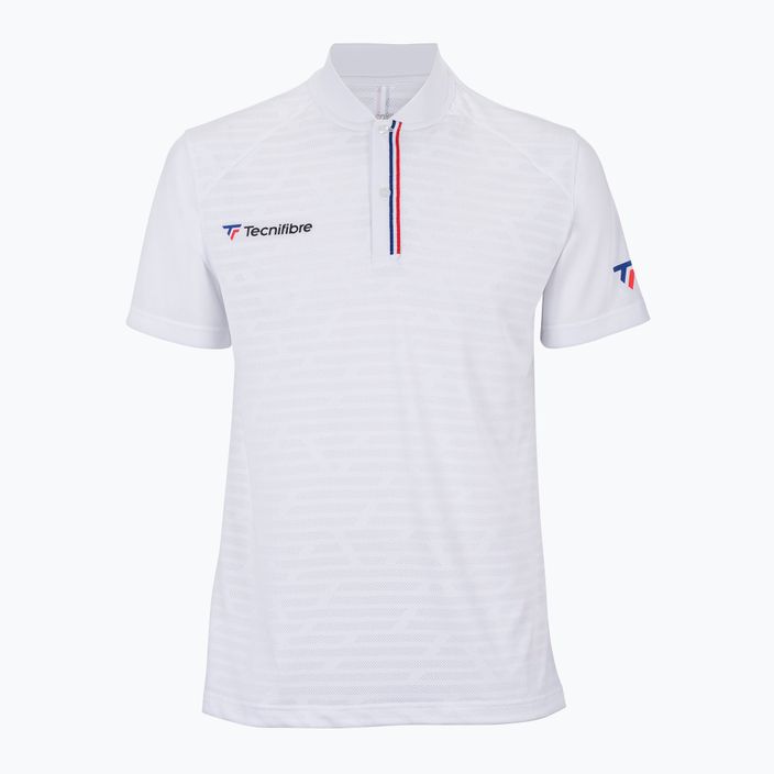 Pánske tenisové tričko Tecnifibre Polo white 22F3VE F3
