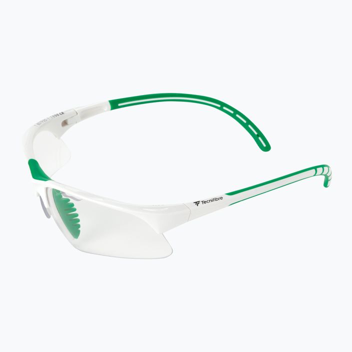 Squashové okuliare Tecnifibre bielo-zelené 54SQGLWH21 5