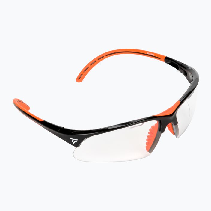 Okuliare na squash Tecnifibre čierno-oranžové 54SQGLBK21