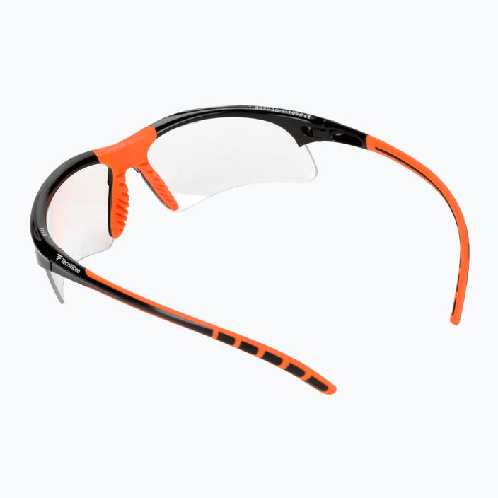 Okuliare na squash Tecnifibre čierno-oranžové 54SQGLBK21 2