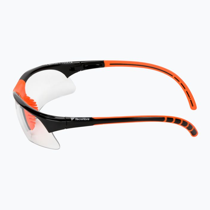 Okuliare na squash Tecnifibre čierno-oranžové 54SQGLBK21 4