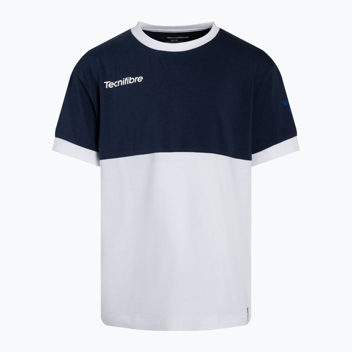 Tecnifibre Stretch bielo-modré detské tenisové tričko 22F1ST F1