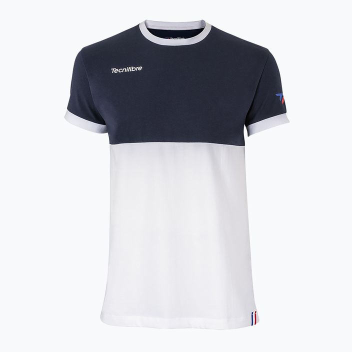 Tecnifibre Stretch bielo-modré detské tenisové tričko 22F1ST F1 6