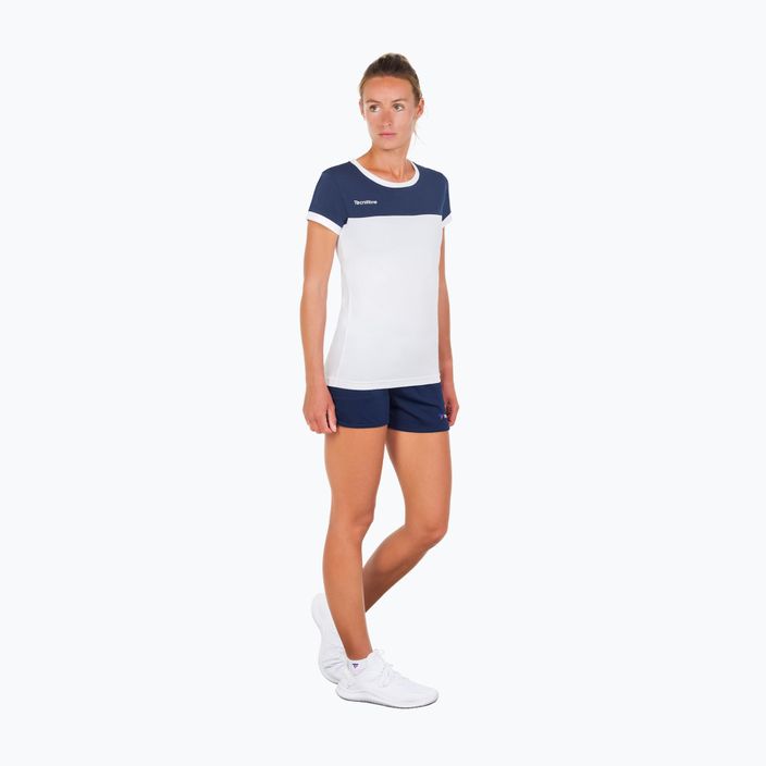 Dámske tenisové tričko Tecnifibre Stretch bielo-modré 22LAF1 F1 3