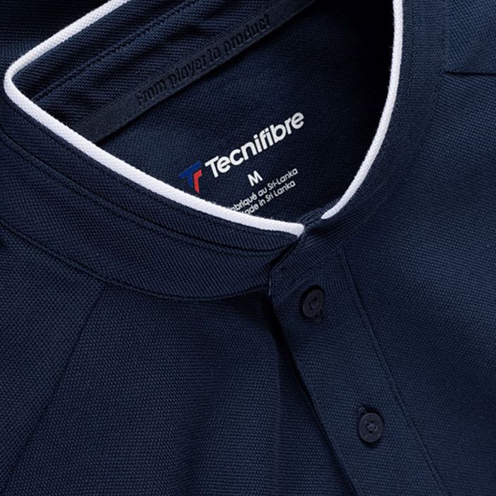 Pánske tenisové tričko Tecnifibre Polo Pique navy blue 25POPIQ224 4