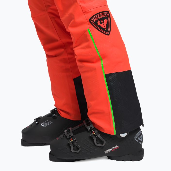 Pánske lyžiarske nohavice Rossignol Hero Ski neon red 5