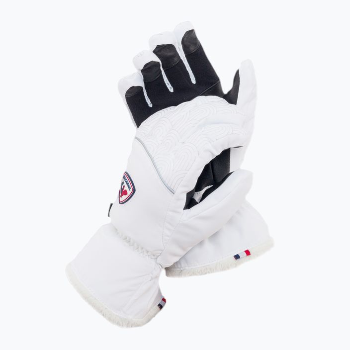Dámske lyžiarske rukavice Rossignol Romy Impr G white