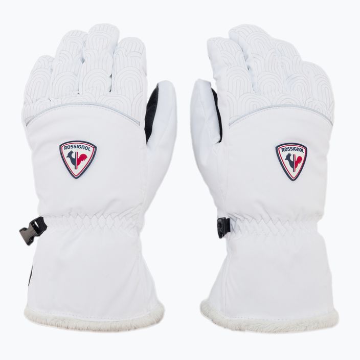 Dámske lyžiarske rukavice Rossignol Romy Impr G white 3
