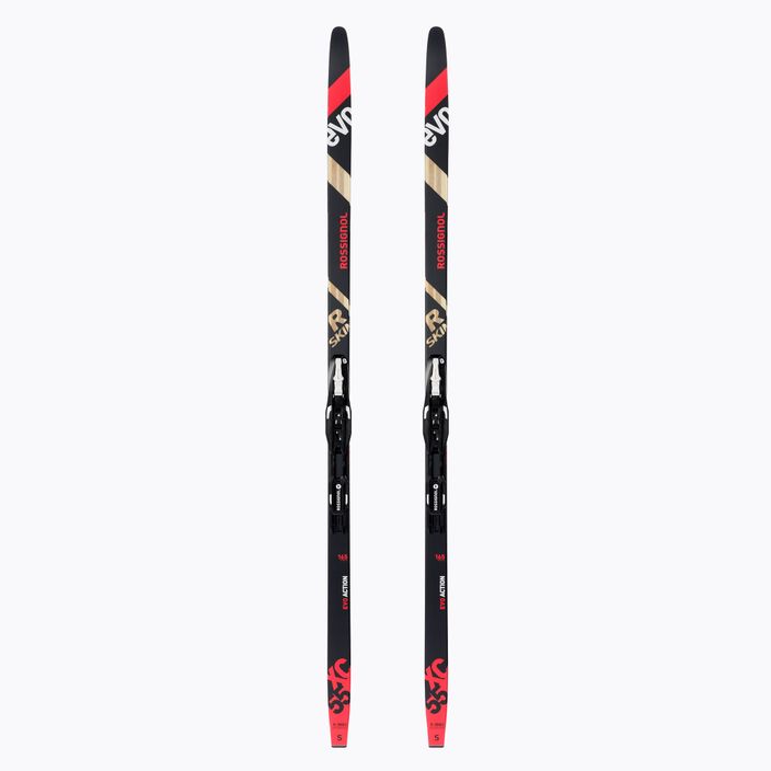 Pánske bežecké lyže Rossignol Evo XC 55 R-Skin + Control SI red/black