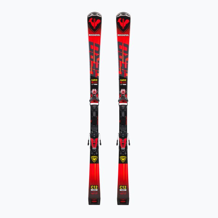 Zjazdové lyže Rossignol Hero Carve K + NX12 red