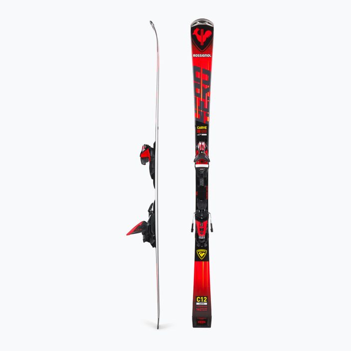 Zjazdové lyže Rossignol Hero Carve K + NX12 red 2