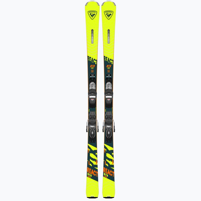 Zjazdové lyže Rossignol React RTX + Xpress 10 GW yellow/black 10