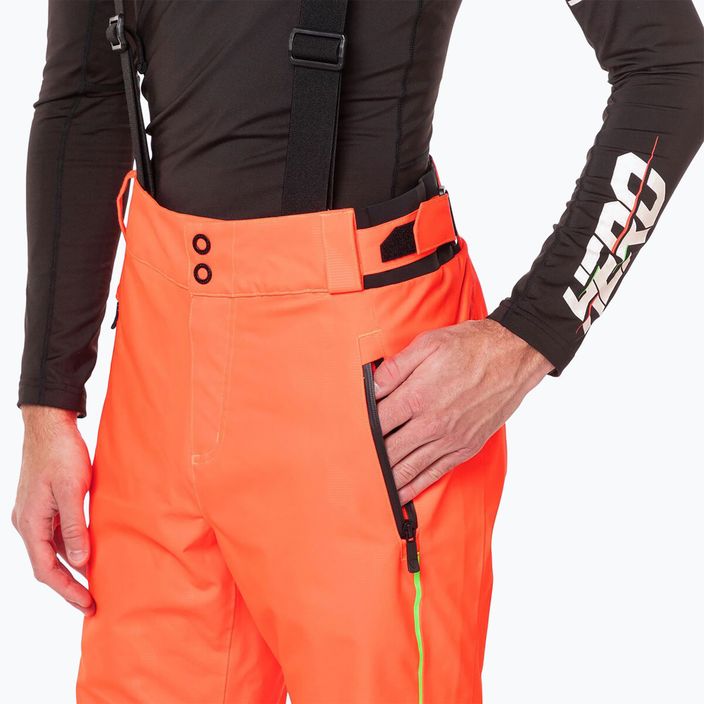 Pánske lyžiarske nohavice Rossignol Hero neon red 7